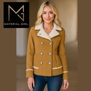 Material Girl Suede and Faux Fur Jacket